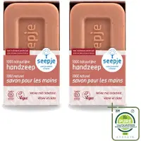 Seepje 2 x - Handzeep - Duurzaam & Milieuvriendelijk - Vetiver met Cederhout - 120 gr - Grootverpakking - Vaatwasstrips - Handzeep - Vetiver - Cederhout - Natuurlijke Handzeep - Fairtrade