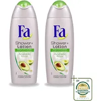 Fa 2 x - Douchecrème Met Lotion - Avocado - 250 ml - Wasstrips - Douchecrème - Bodylotion - Avocado Geur - Hydratatie - Huid Verzorging