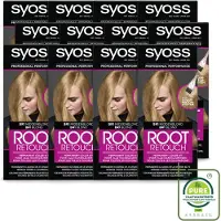 Syoss 12 x - Haarverf - Root Touch-up - BR1 Middenblond - 1 Haarkleuring - Grootverpakking - Vaatwasstrips - Haartint - Uitgroeikleuring - Root Touch-up - Haarverf - Haarkleur