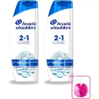 Head & shoulders 2 x - 2in1 Anti-Roos Shampoo & Conditioner - Classic - 270 ml - Bulkverpakking - Roosvrij haar - Douchemop - Roosbestrijding