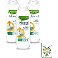 Neutral 3 x Kids – Douchegel – Bath, Wash & Shampoo – 250 ml - Wasstrips - Kinderhuid Verzorging - Gevoelige Huid - Kinderwas - Douchegel - Badschuim