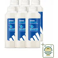 Adidas 6 x – Douchegel – Active Skin & Mind Deep Care – 400 ml - Wasstrips - Douchegel - Hydratatie Na Sport - Huid Verzorging - Intensieve Hydratatie - Gevoelige Huid