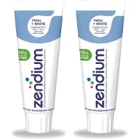 Zendium 2 x - Tandpasta - Fresh+ White - 75 ml - Voordeelverpakking - 2 stuks