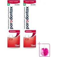 Parodontax 2 x - Tandpasta - Original - Versterkt Tandvlees & Verwijdert Tandplak - 75 ml - Bulkverpakking - Tandpasta - Douchemop - Tandvlees
