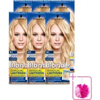 Schwarzkopf 6 x - Blondspray - Blonde Super S1 - Bulkverpakking - Blond spray - Douchemop - Zonnige look