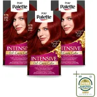 Schwarzkopf 3 x Poly Palette – Haarverf – 678 Robijnrood / 6-88 – 115 ml - Wasstrips - Robijnrood Haar - Intens Rood - Langdurige Kleur - Grijsdekking - Haarverzorging