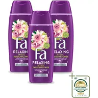 Fa 3 x – Douchegel – Mystic Moments Shea Butter & Passion Flower – 250 ml - Wasstrips - Douchegel - Hydraterende Douchegel - Shea Butter - Passiebloesem - Luxe Douchegel