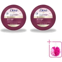 Dove 2 x – Bodycrème – Pro Age – 250 ml - Bulkverpakking - Huidverzorging - Douchemop - Anti-ouderdom