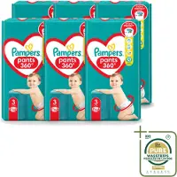 Pampers 6 x – Luierbroekjes – Pants Maat 3 – 56 Luiers - Wasstrips - Luiers Voor Baby - Luierbroekjes - Luier Voor Baby - Luier Maat 3 - Luier Voor Actieve Baby