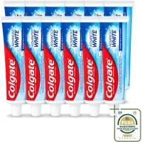 Colgate 12 x - Advanced White - Tandpasta - 100ml - Wasstrips - Tandpasta - Witte Tanden - Vlekverwijdering - Tandbederf - Gaatjes