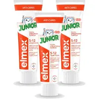 Elmex 3 x - Tandpasta - Junior - (5-12 jaar) - Tooth Strengthening- 75 ml - Voordeelverpakking - 3 stuks