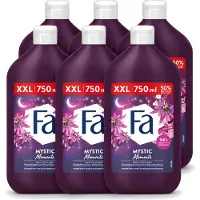 Fa 6 x - Mystic Moments - Bad- & Douchegel - Passiebloem - 750 ml - Voordeelverpakking - 6 stuks
