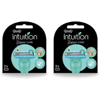 Wilkinson 2 x Intuition - Navulmesjes - Bikini Care Duo - Praktisch - 3 mesjes - Voordeelverpakking - 2 stuks
