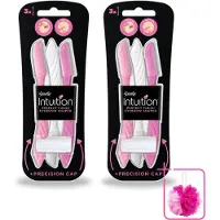 Wilkinson 2 x Intuition - Navulmesjes - Wenkbrauw Shaper - Precisie - 3 mesjes - Bulkverpakking - Wenkbrauw shaper - Douchemop - Haartjes verwijderen