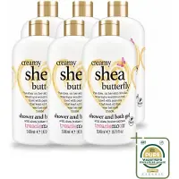 Treaclemoon 6 x – Bad- & Douchegel – Creamy Shea Butterfly – 500 ml - Wasstrips - Bad En Douchegel - Shea Butterfly - Creamy Shea - Bad En Douche - Hydraterende Douchegel