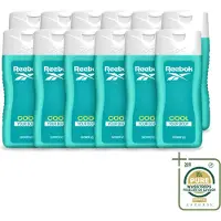 Reebok 12 x - Cool Your Body - Douchegel - 400 ml - Wasstrips - Douchegel - Menthol - Aloe Vera - Verkoelende Douchegel - Frisse Geur