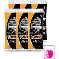 BIC 6 x - Scheermesjes - Metaal - Enkel Mesje - Wegwerpmesjes - 5 Scheermesjes - Bulkverpakking - Scheermesje - Douchemop - Wegwerpmesje