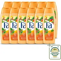 Fa 12 x – Douchegel – Bali Kiss – 250 ml - Wasstrips - Douchegel - Mango - Vanillebloesem - Tropisch - Vegan