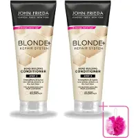 John Frieda 2 x Blonde+ Repair Conditioner voor beschadigd blond haar - 250 ml - Voordeelverpakking - 2 stuks