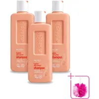 Seepje 3 x - Hydrate & Nourish Shampoo - Intense Hydratatie voor Gezond Haar - 300 ml - Bulkverpakking - Hydratatie haar - Douchemop - Natuurlijke shampoo