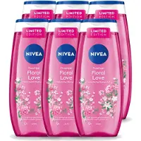 Nivea 6 x – Douchegel – Floral Love – 250 ml - Voordeelverpakking - 6 stuks