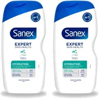 Sanex 2 x - Douchegel - Expert Skin Health Hydrating - Hydrateert de Huid - 400 ml - Voordeelverpakking - 2 stuks