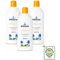 Melkmeisje 3 x – Bad & Douchecrème – Zonnebloem – 2000 ml - Wasstrips - Bad En Douchecrème - Badcrème - Douchecrème - Zonnebloem En Melk - Huidverzorging