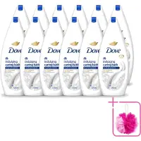 Dove 12 x – Badcrème – Indulging Cream – 720 ml - Bulkverpakking - Badcrème - Douchemop - Badcrème 720 ml