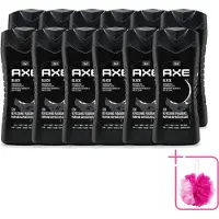 Axe 12 x – Douchegel – Black – Houtachtig & Fris - 250 ml - Bulkverpakking - Douchegel - Douchemop - Frisheid