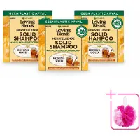Garnier 3 x Loving Blends Herstellende Shampoo Honing & Goud voor beschadigd haar - Voordeelpakket - 3 stuks