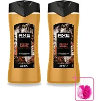 Axe 2 x – Douchegel – Copper Santal – 300 ml - Bulkverpakking - Douchegel - Douchemop - Koper