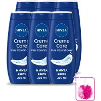 Nivea 6 x - Douche Crème - Beschermend - Unieke Crème Geur - 250 ml - Bulkverpakking - Douchecrème - Douchemop - Huidbescherming