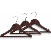 Home & Garden Home&Garden - Kinder - Baby kledinghanger - Bruin - set van 20 stuks - 360 graden - Kinderhanger met 360 graden draaibare haak - stevig
