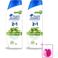 Head & shoulders 2 x 2-in-1 Anti-roos Shampoo voor de gevoelige hoofdhuid - 300 ml - Voordeelpakket - 2 stuks