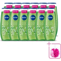 Nivea 12 x – Douchegel – Fruity Delight – 250 ml - Bulkverpakking - Douchegel - Douchemop - Fruitige geur