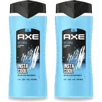 Axe 2 x XL - 3-in-1 Douchegel - Ice Chill - Icy Menthol - Insta Cool - 400 ml - Voordeelverpakking - 2 stuks
