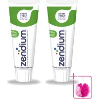 Zendium 2 x - Extra Fresh - Tandpasta - Natuurlijke Enzymen - 75 ml - Bulkverpakking - Tandpasta - Douchemop - Enzymen