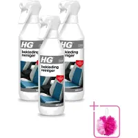 Hg 3 x - Garage - Bekledingreiniger - Met Vuilafstotende Werking - 500 ml - Bulkverpakking - Bekleding reinigen - Douchemop - Vlekken verwijderen