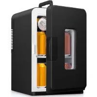 Kavo Minibar - 15L Capaciteit - Mini Koelkast - Draagbare Koelkast - Zwart - 45cm x 25cm x 31cm