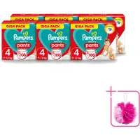 Pampers 6 x - Baby-Dry Pants - Luierbroekjes - Maat 4 (9-15 kg) - Comfort Fit - 108 Luiers - Bulkverpakking - Baby luier - Douchemop - Baby droge huid