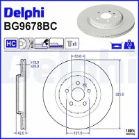 Delphi BG9678BC Remschijf