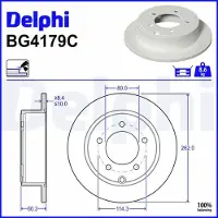 Delphi BG4179C Remschijf