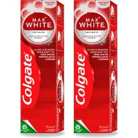 Colgate 2 x – Max White Infinite – Tandpasta – 75 ml - Voordeelverpakking - 2 stuks