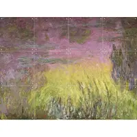IXXI Waterlilies: Sunset - Detail, Claude Monet & Bridgeman Images - 80 x 60 cm - Grote wanddecoratie en posters - Olieverf, Impressionisme