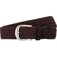 Lindenmann elastische heren riem - bruin