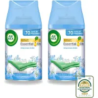 Air Wick 2 x - Luchtverfrisser Navulling - Fris Linnen & Lila - Automatische Spray - 250 ml - Wasstrips - Luchtverfrisser - Frisheid - Geur - Geurverspreiding - Automatische Geur