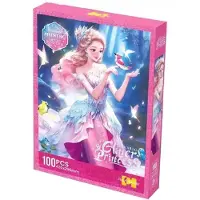 Askato Prinses puzzel 100 elementen met glitters - magisch plezier