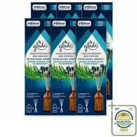 Glade 6 x - Geurstokjes Verfrissende Energie - Aromatherapie Geurverspreiding - 80 ml - Wasstrips - Geurstokjes - Aromatherapie - Energie - Geurverspreiding - Geur