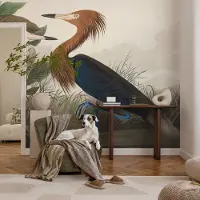 Coloray Vliesbehang - Groente Snellijm Behang - 250x104 cm - Vogels In Planten Fotobehang Vlies - Hal behang Dieren - Muurschildering - Woonkamer behang