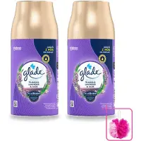 Glade 2 x - Automatische Spray - Tranquil Lavender & Aloë - 269 g - Bulkverpakking - Lavendel - Douchemop - Aloe Vera